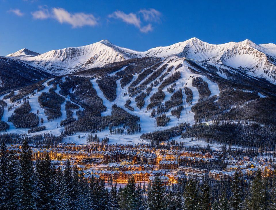 Colorado ski resort scenery