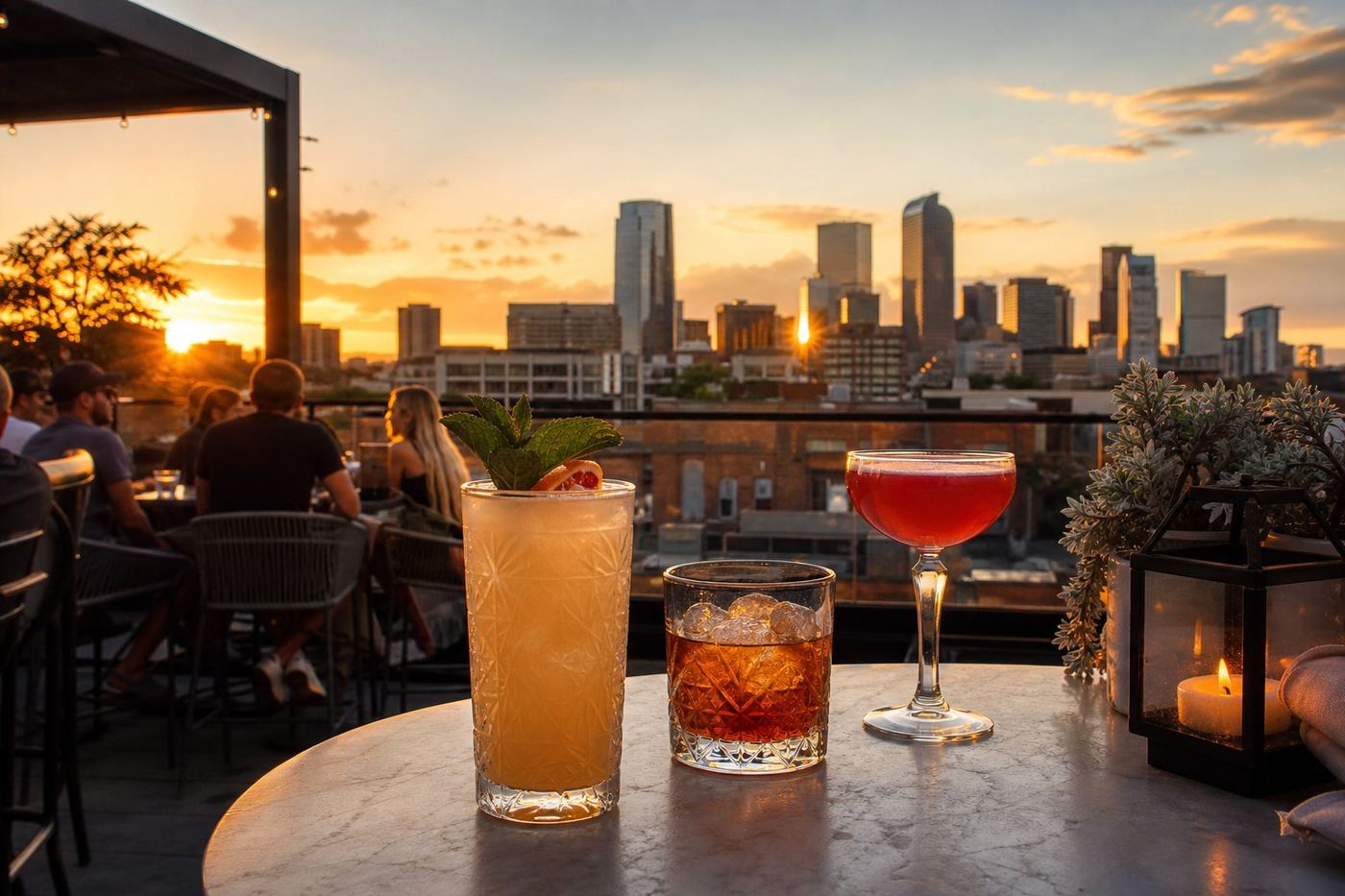 Denver Nightlife Highlands Lohi Rooftop Dining Cocktails