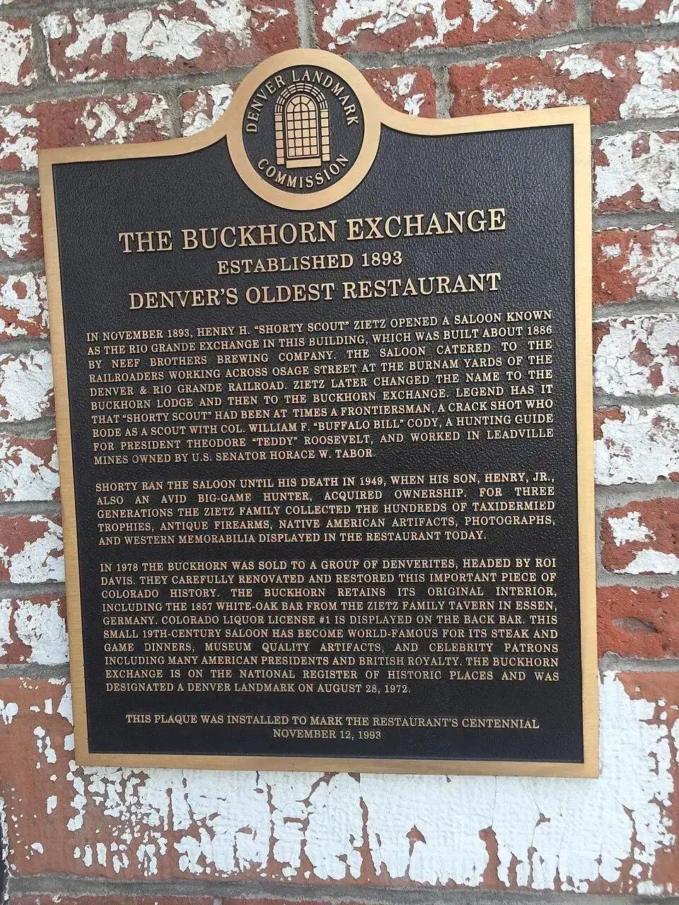 Buckhorn Exchange historic restaurant interior
