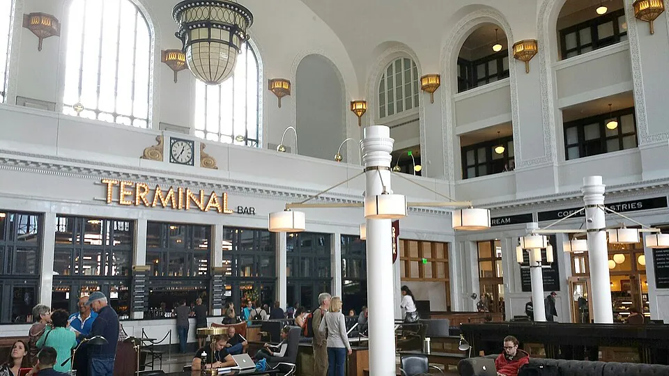 The Great Hall at Denver Union Station — home of The Crawford Hotel