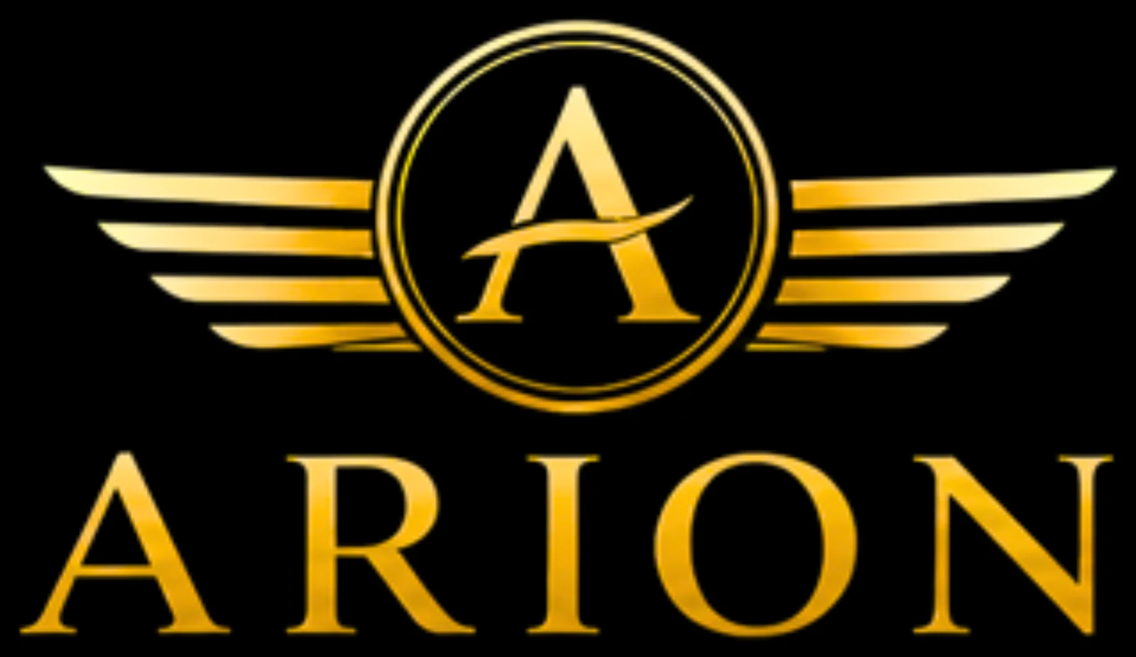 Arion primary logo on black background