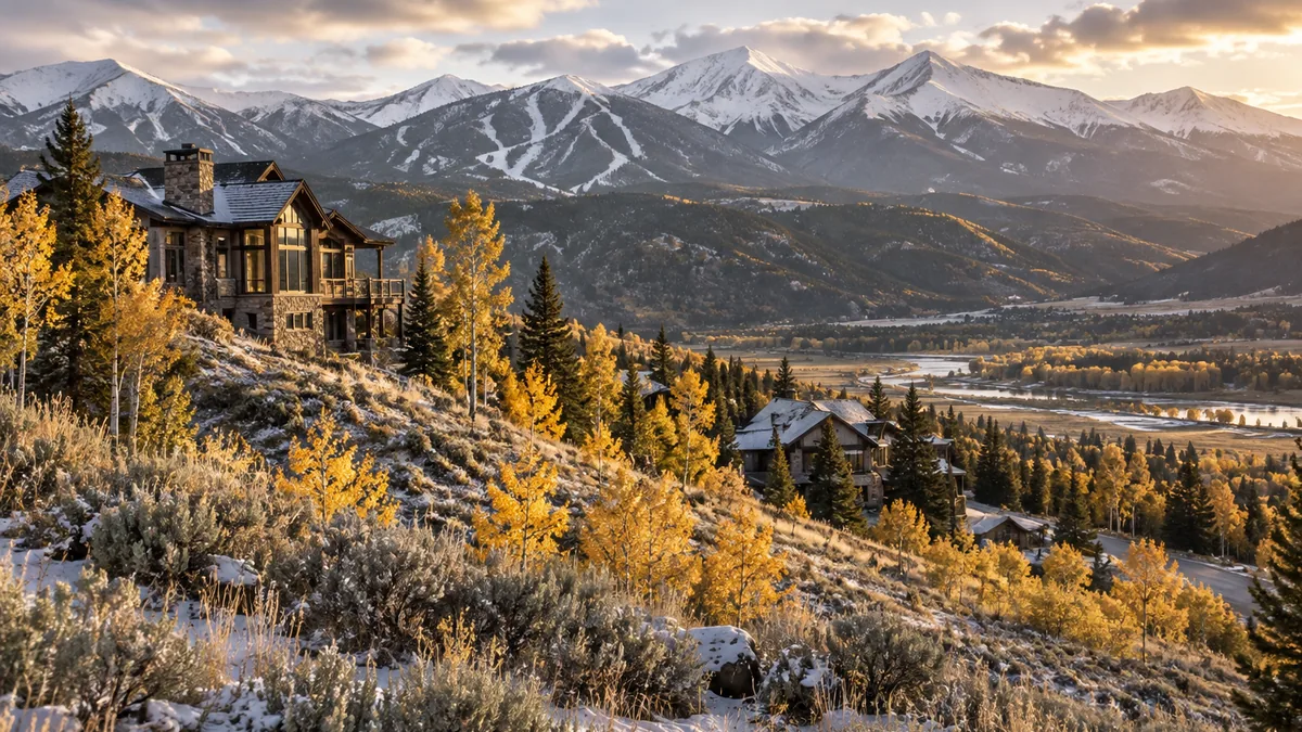 Beaver Creek village above Avon, Colorado