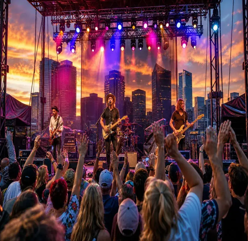 Live performance at a Denver concert venue