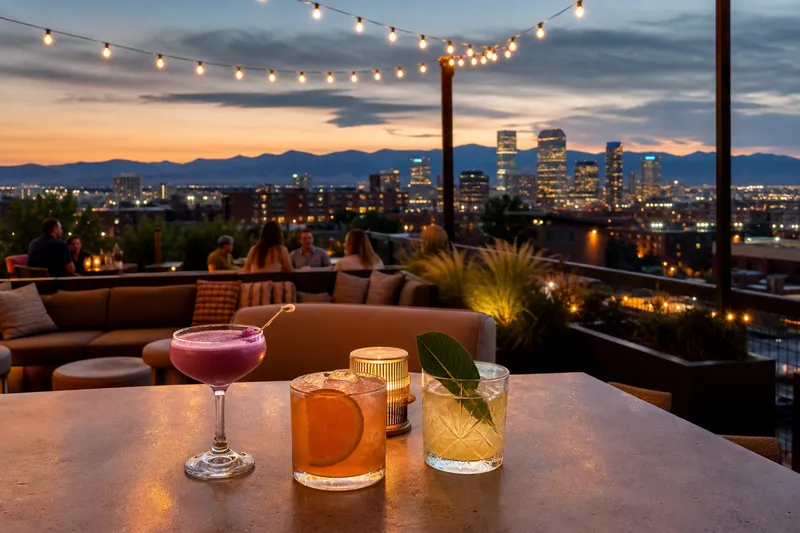 Denver Nightlife Highlands Lohi Rooftop Dining Cocktails
