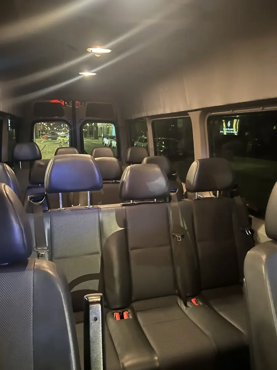 Executive Coach Sprinter interior - Denver car service fleet