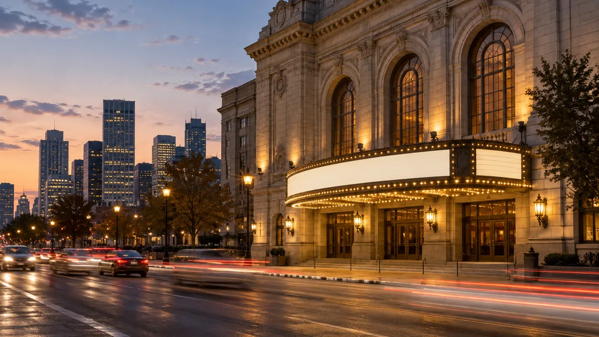 Historic auditorium on East Colfax in Denver, Colorado