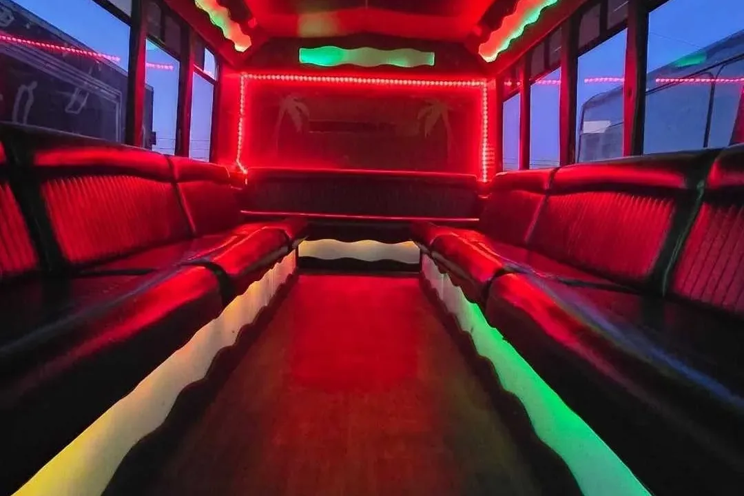 Denver party bus interior