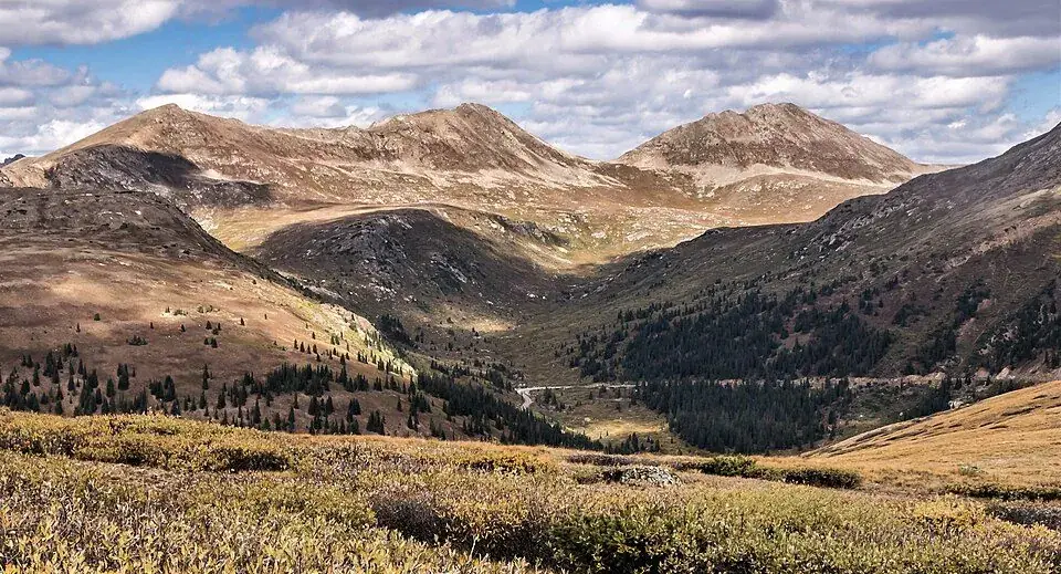 Colorado mountain landscape with private transportation