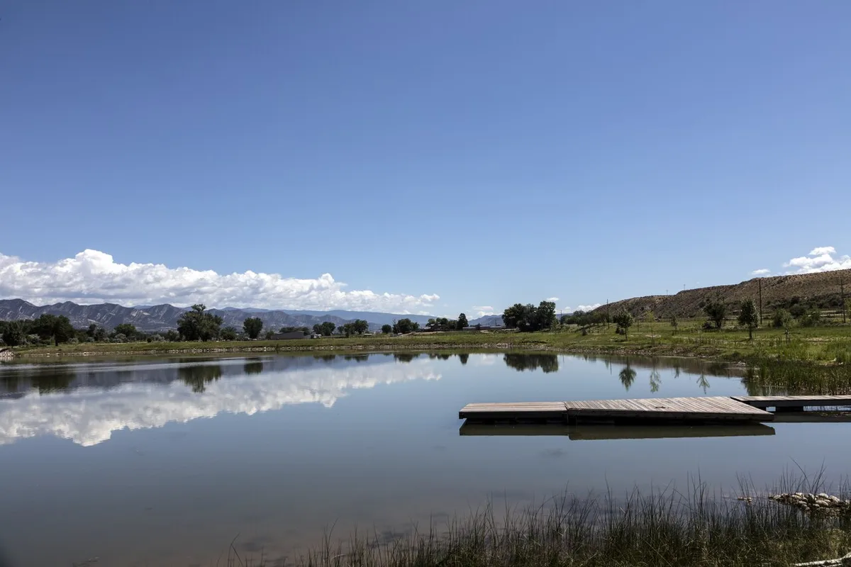The Colorado River outside Rifle in Garfield County, Colorado
