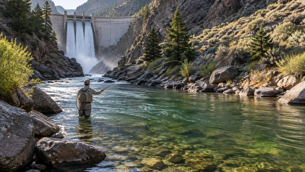 Ruedi Reservoir east of Basalt, Colorado